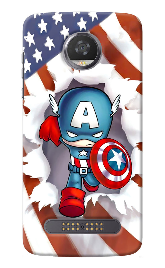 Captain America Moto Z2 Play Back Cover