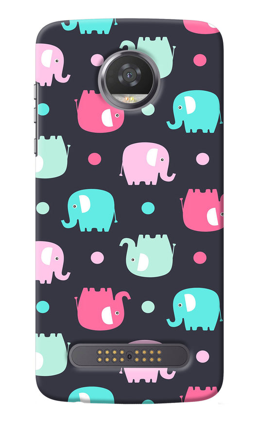 Elephants Moto Z2 Play Back Cover