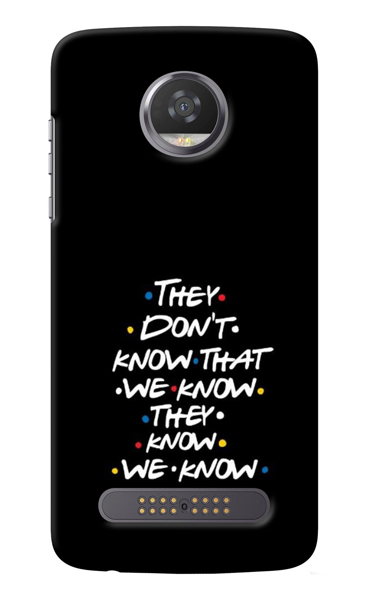 FRIENDS Dialogue Moto Z2 Play Back Cover