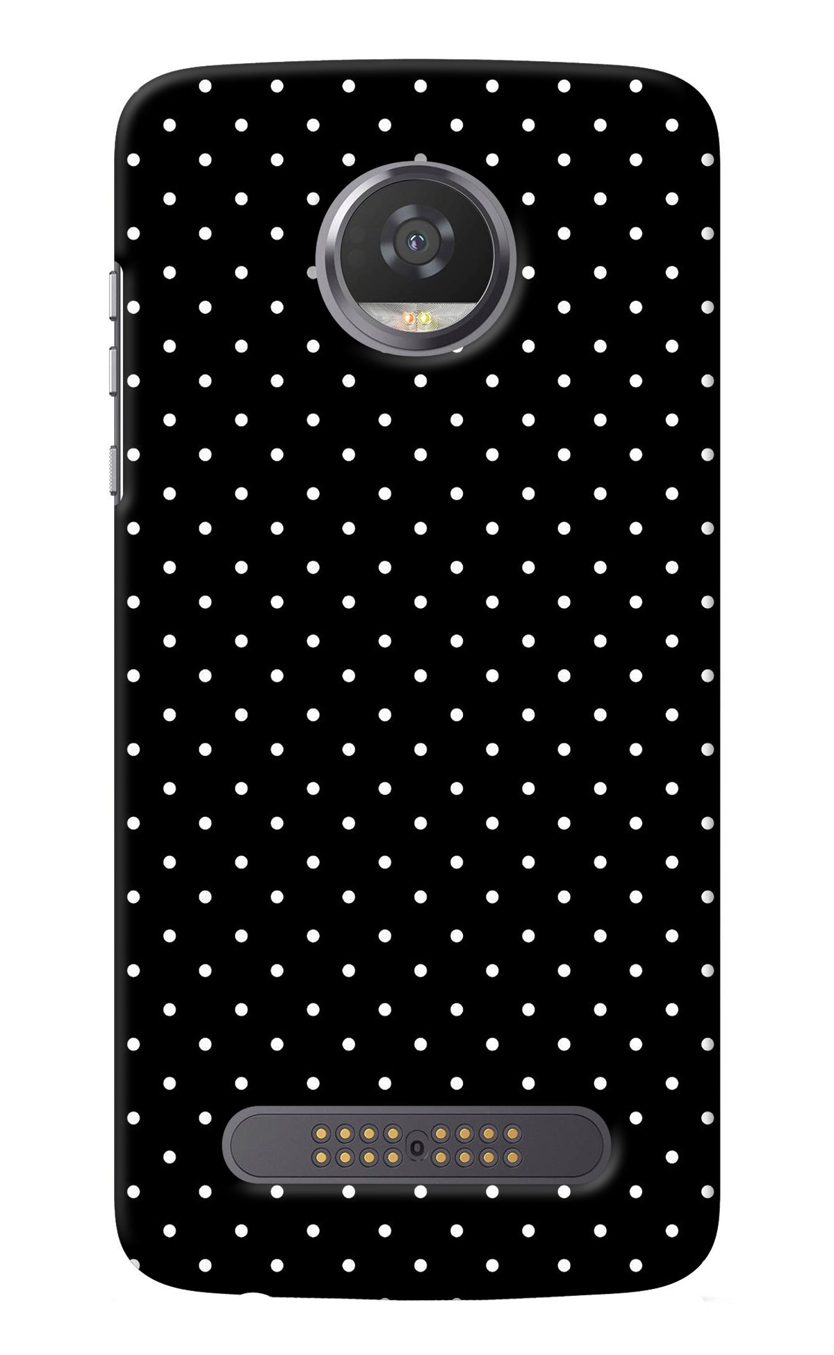 White Dots Moto Z2 Play Back Cover