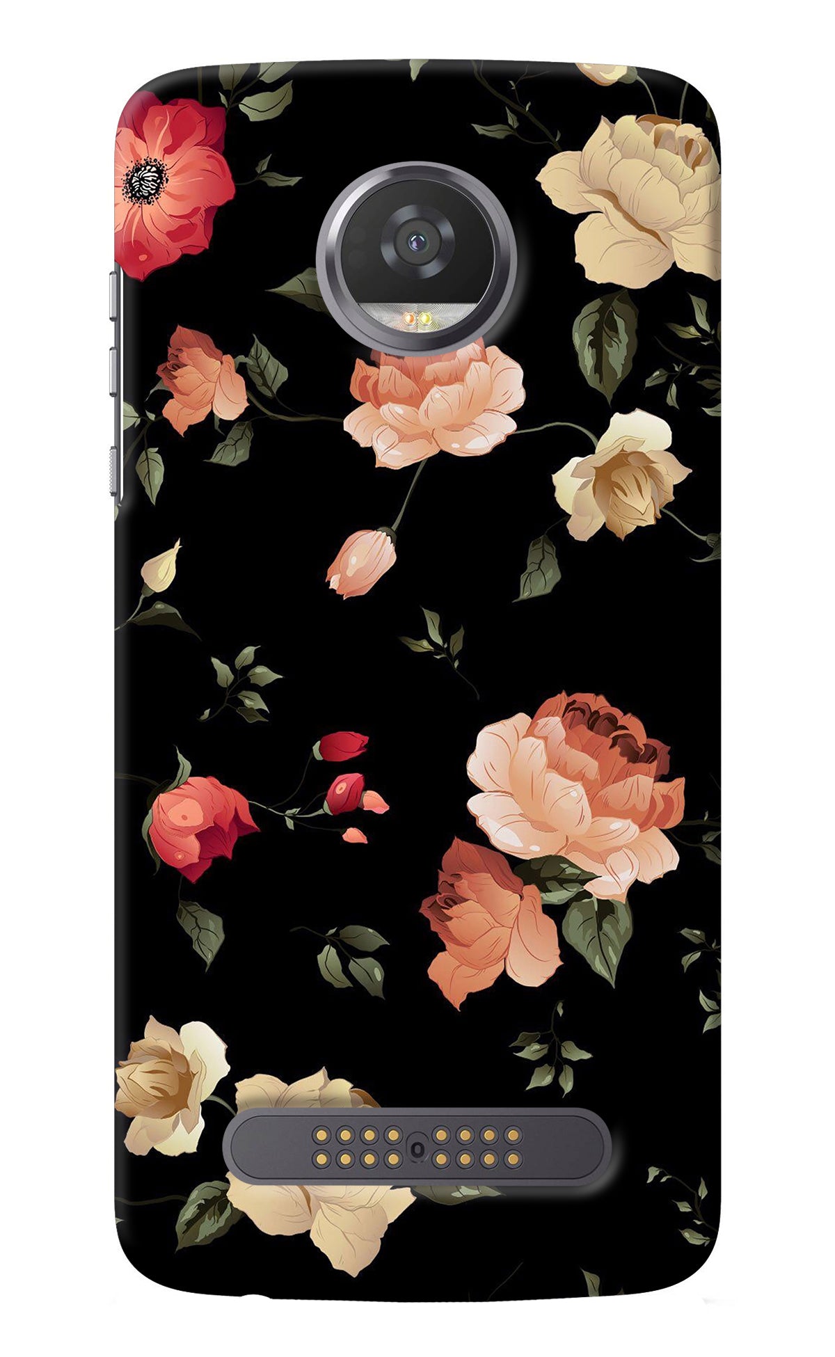 Flowers Moto Z2 Play Back Cover