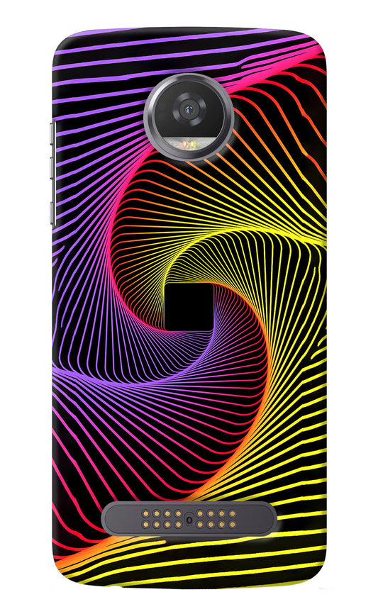 Colorful Strings Moto Z2 Play Back Cover