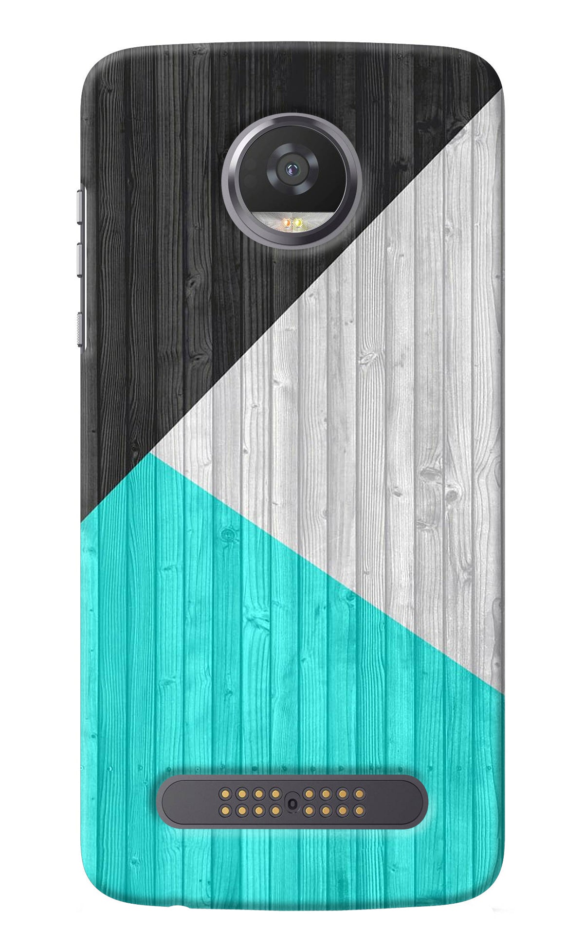 Wooden Abstract Moto Z2 Play Back Cover