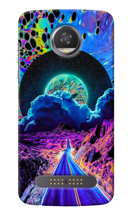 Psychedelic Painting Moto Z2 Play Back Cover