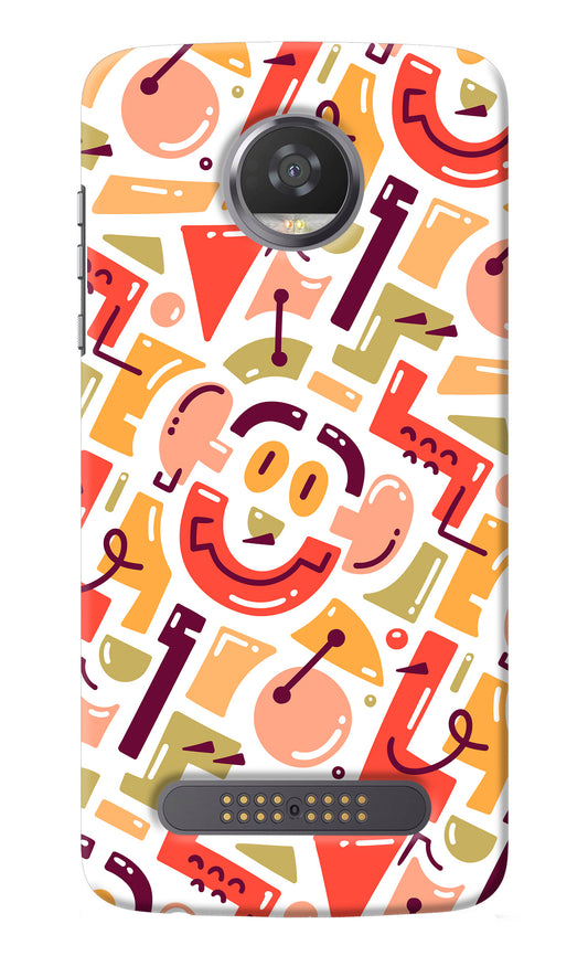 Doodle Pattern Moto Z2 Play Back Cover