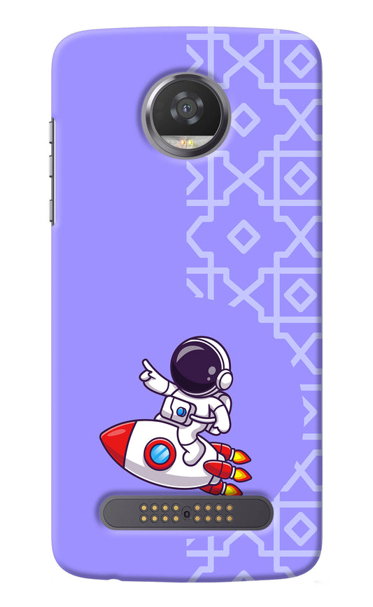 Cute Astronaut Moto Z2 Play Back Cover