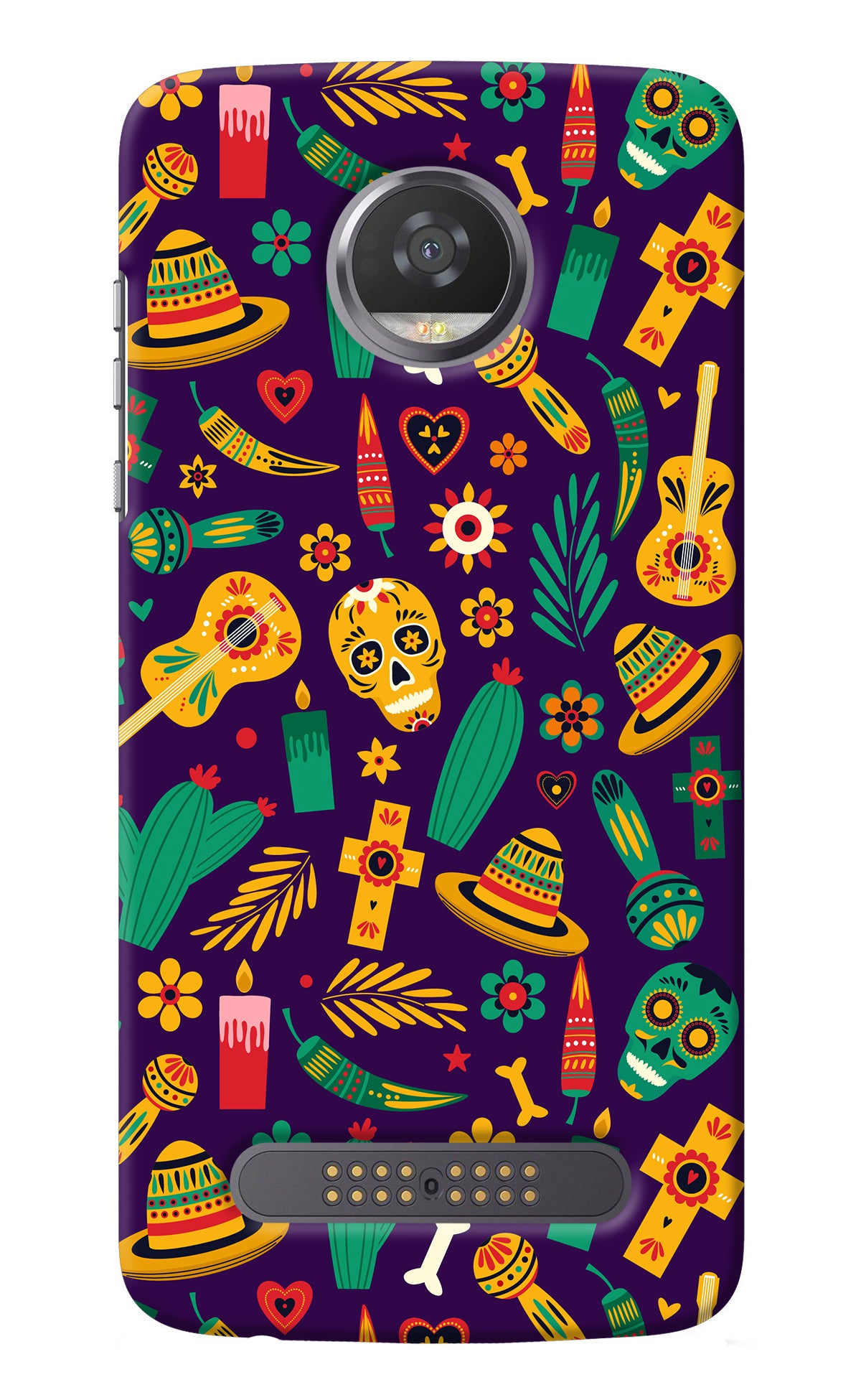 Mexican Artwork Moto Z2 Play Back Cover