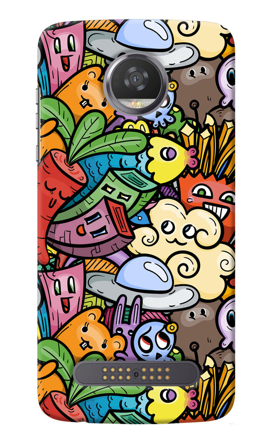 Veggie Doodle Moto Z2 Play Back Cover