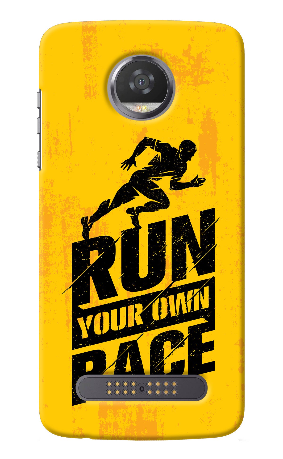 Run Your Own Race Moto Z2 Play Back Cover