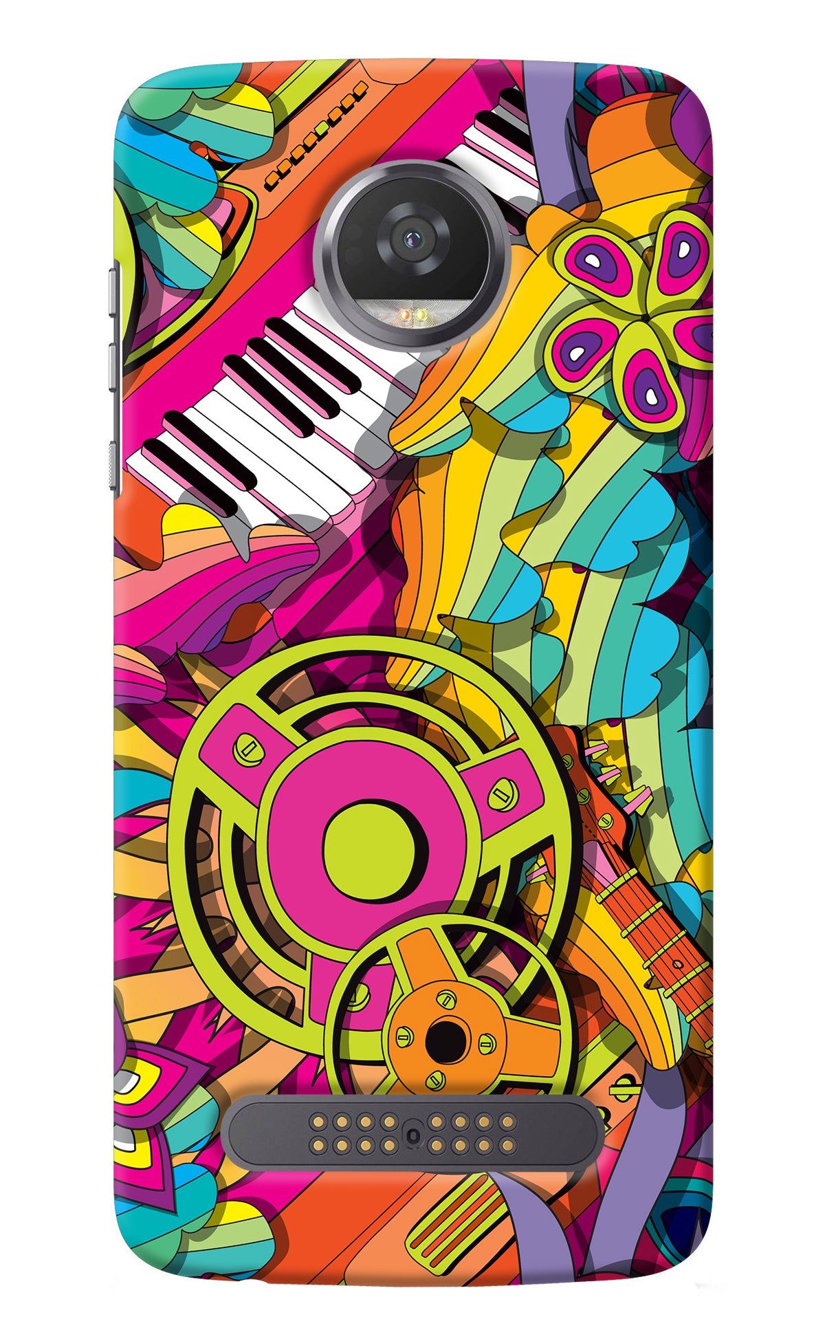 Music Doodle Moto Z2 Play Back Cover