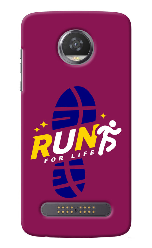Run for Life Moto Z2 Play Back Cover