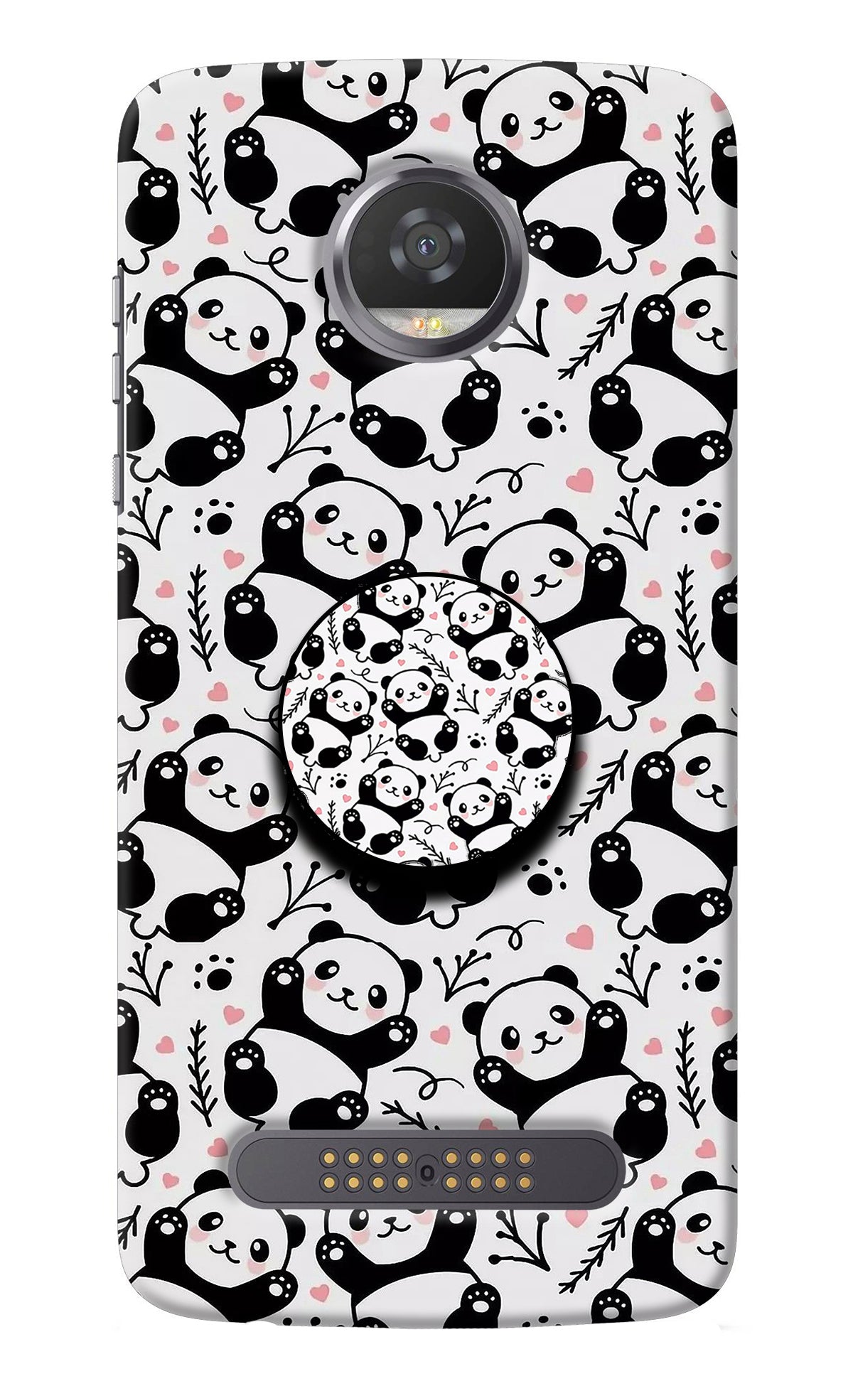 Cute Panda Moto Z2 Play Pop Case