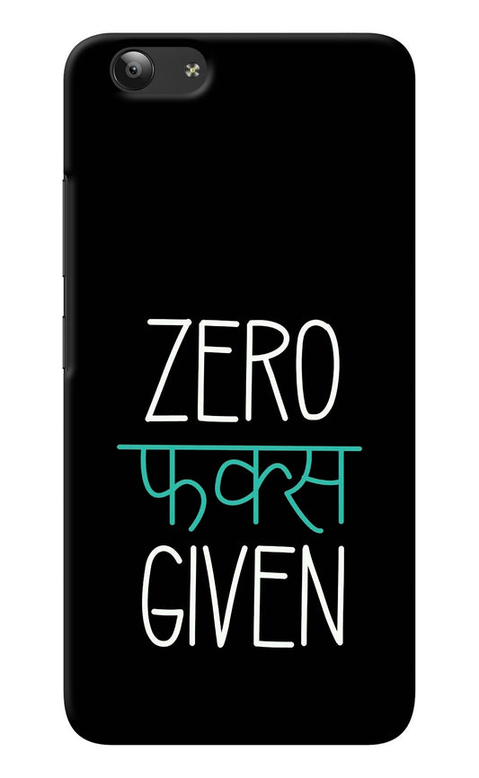 Zero Fucks Given Vivo Y53 Back Cover