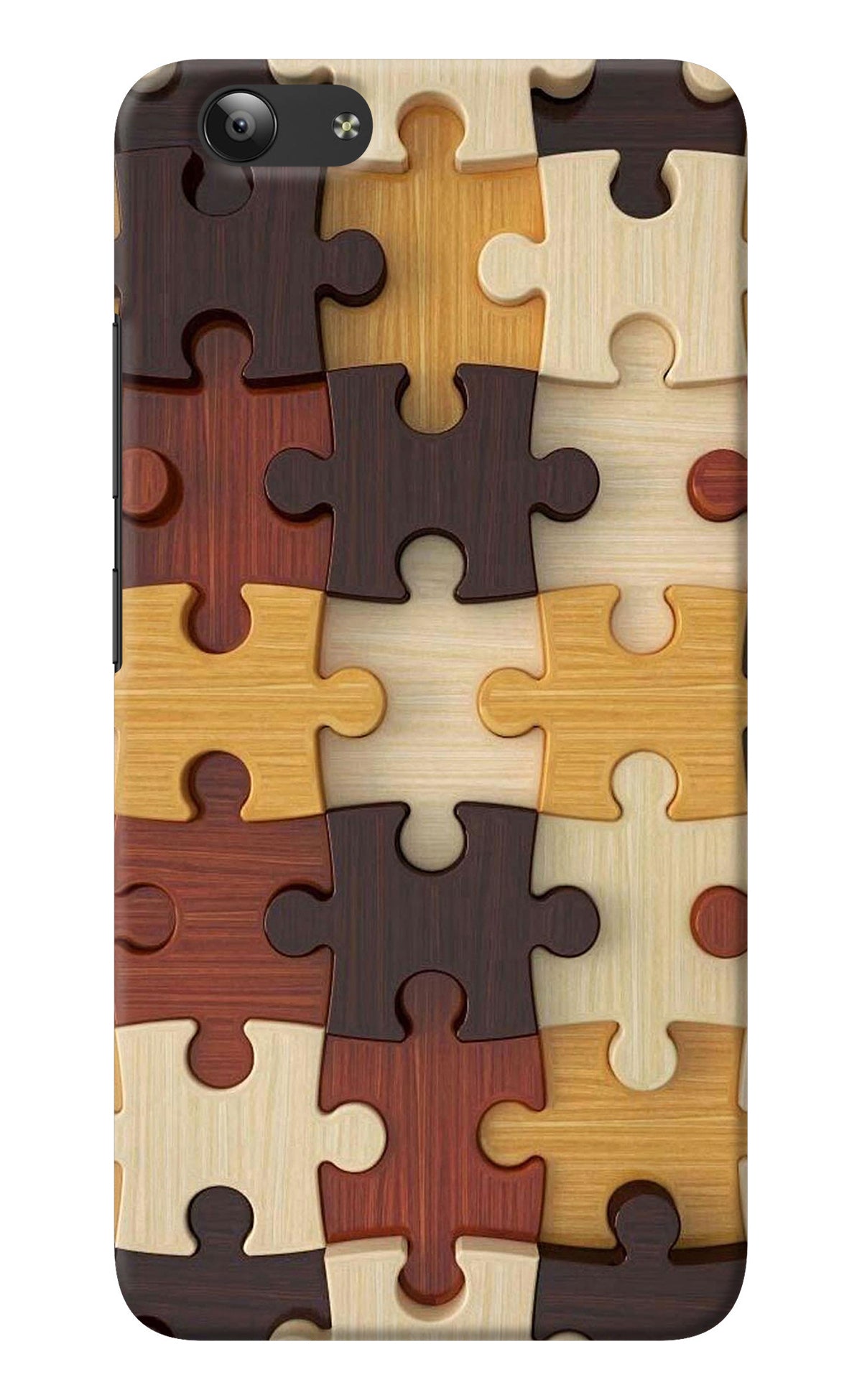 Wooden Puzzle Vivo Y53 Back Cover