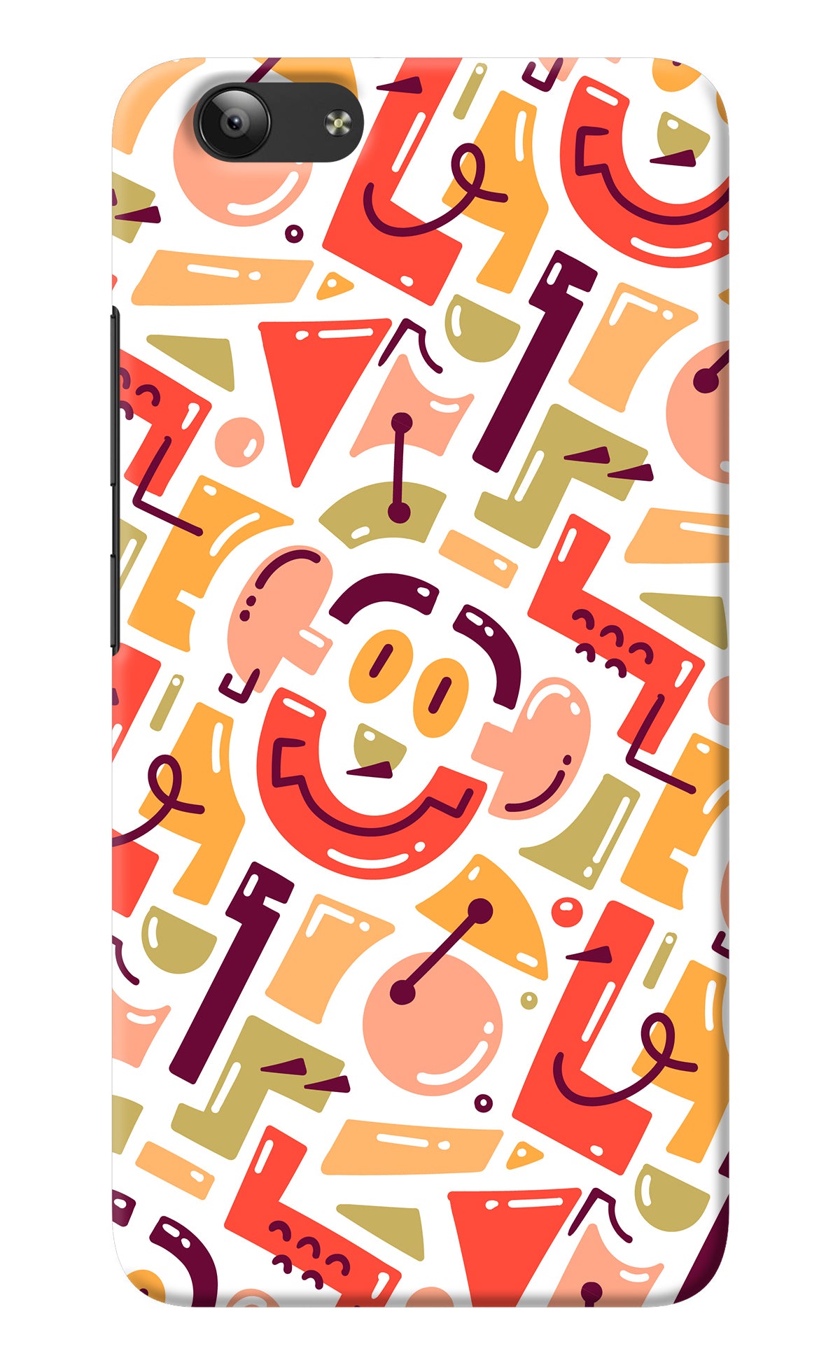 Doodle Pattern Vivo Y53 Back Cover