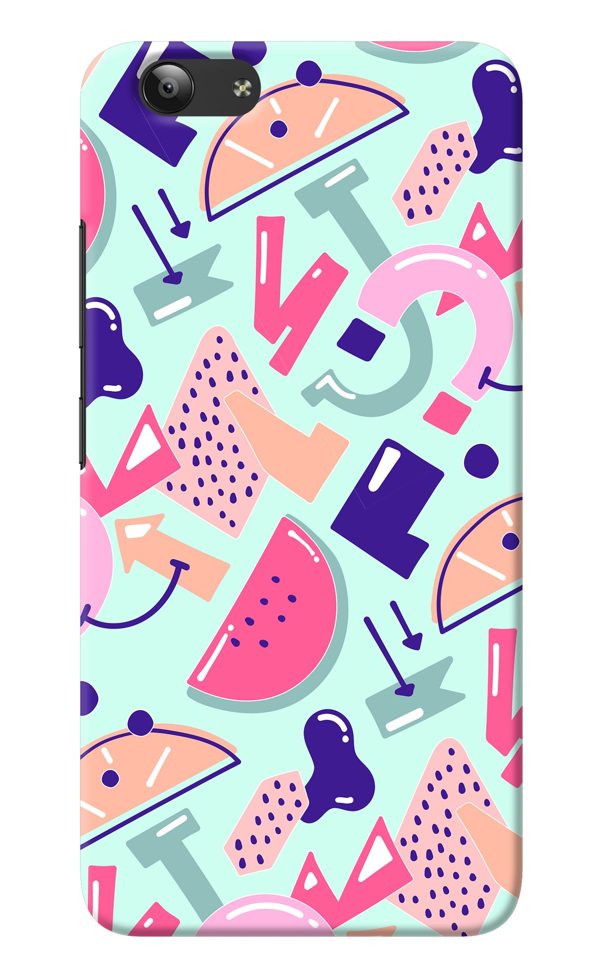 Doodle Pattern Vivo Y53 Back Cover