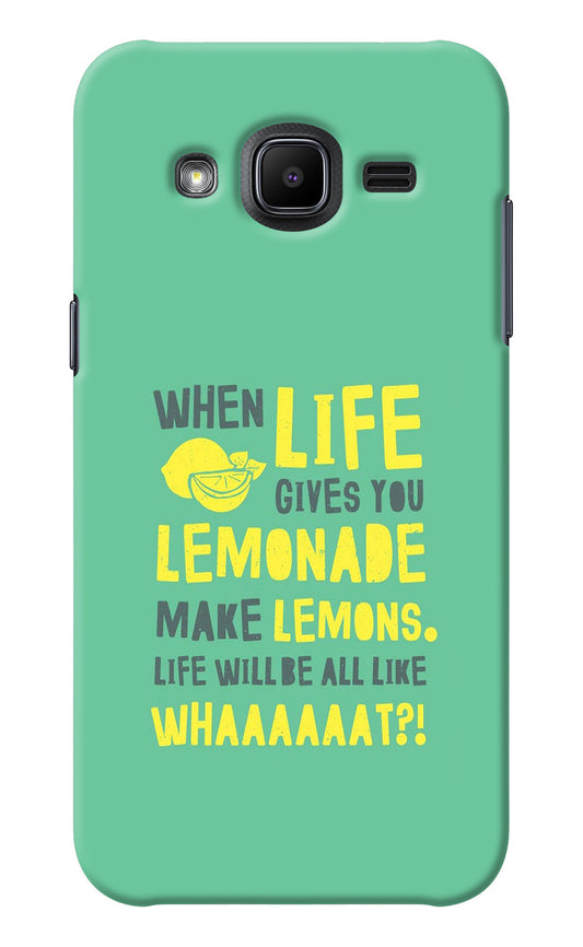 Quote Samsung J2 2017 Back Cover