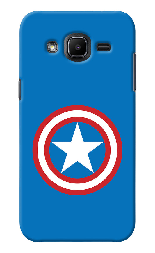 Captain America Logo Samsung J2 2017 Back Cover
