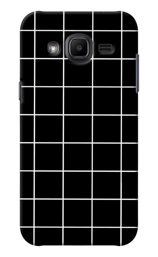 White Grid Samsung J2 2017 Back Cover
