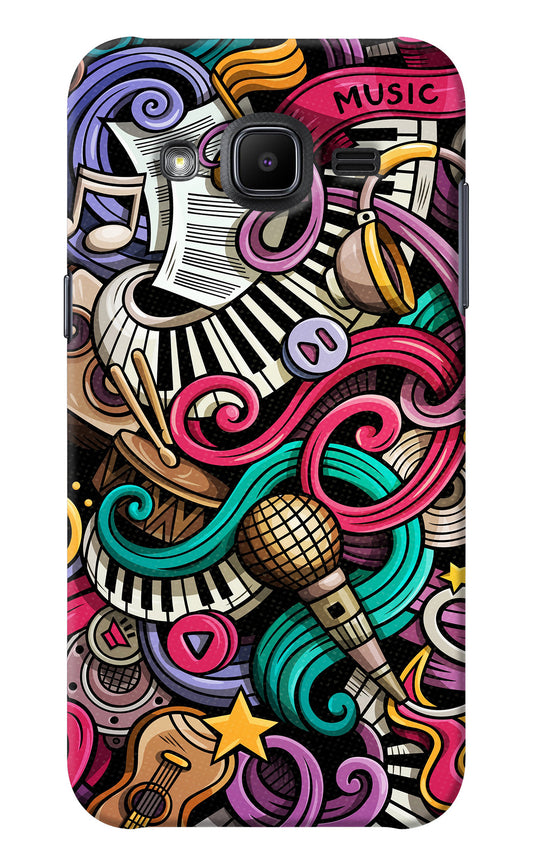 Music Abstract Samsung J2 2017 Back Cover