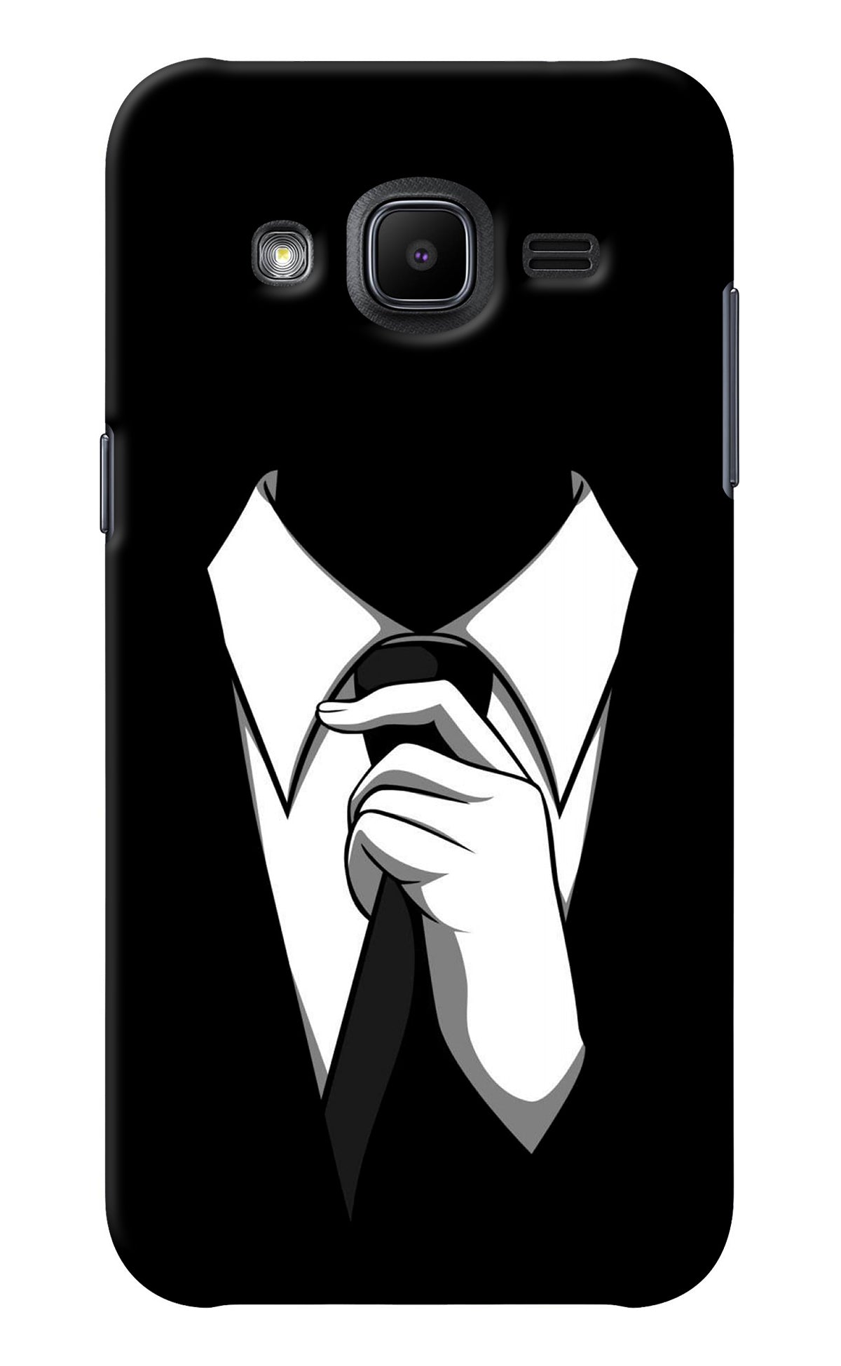 Black Tie Samsung J2 2017 Back Cover