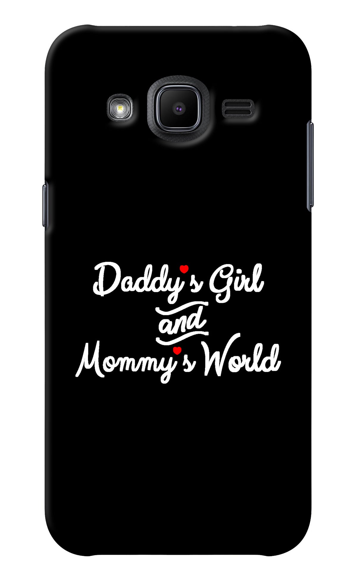 Daddy's Girl and Mommy's World Samsung J2 2017 Back Cover