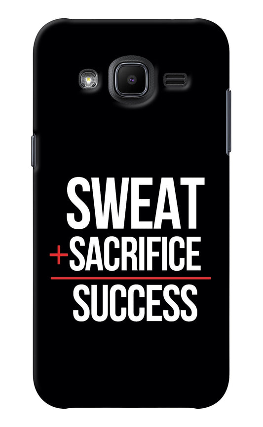 Sweat Sacrifice Success Samsung J2 2017 Back Cover