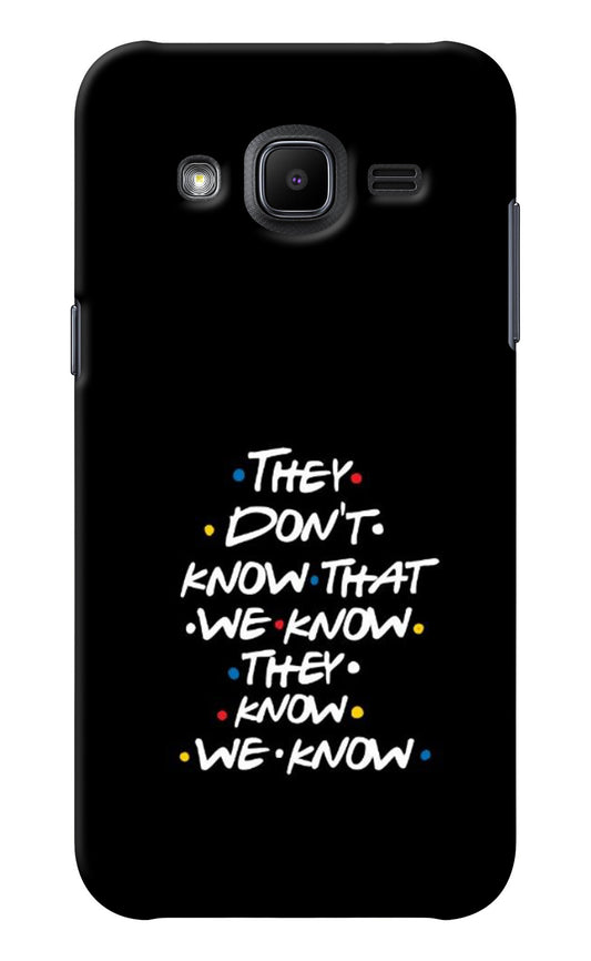 FRIENDS Dialogue Samsung J2 2017 Back Cover