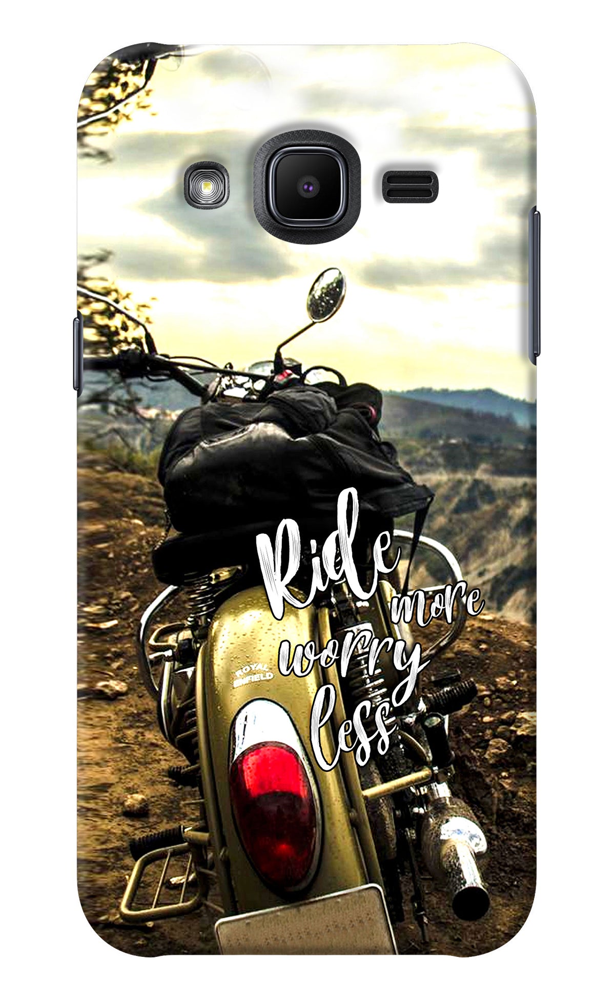 Ride More Worry Less Samsung J2 2017 Back Cover