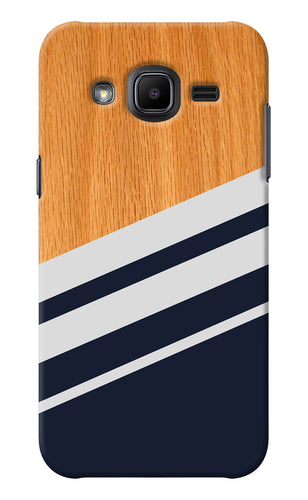 Blue and white wooden Samsung J2 2017 Back Cover