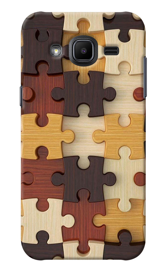 Wooden Puzzle Samsung J2 2017 Back Cover