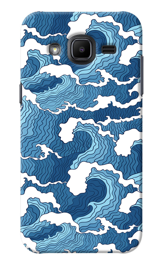 Blue Waves Samsung J2 2017 Back Cover