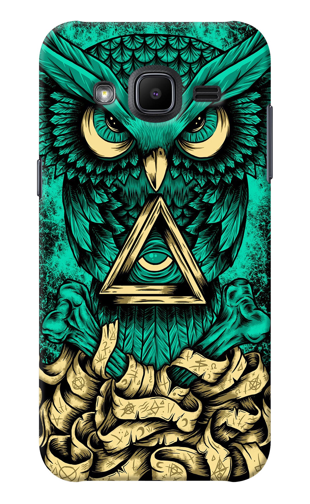 Green Owl Samsung J2 2017 Back Cover