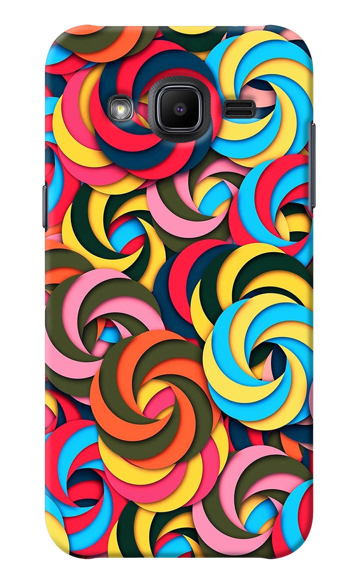 Spiral Pattern Samsung J2 2017 Back Cover