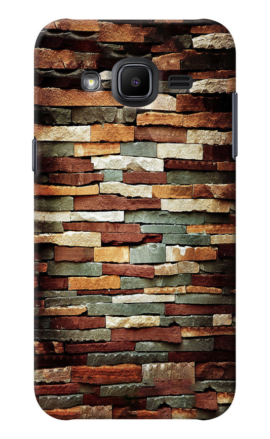 Bricks Pattern Samsung J2 2017 Back Cover