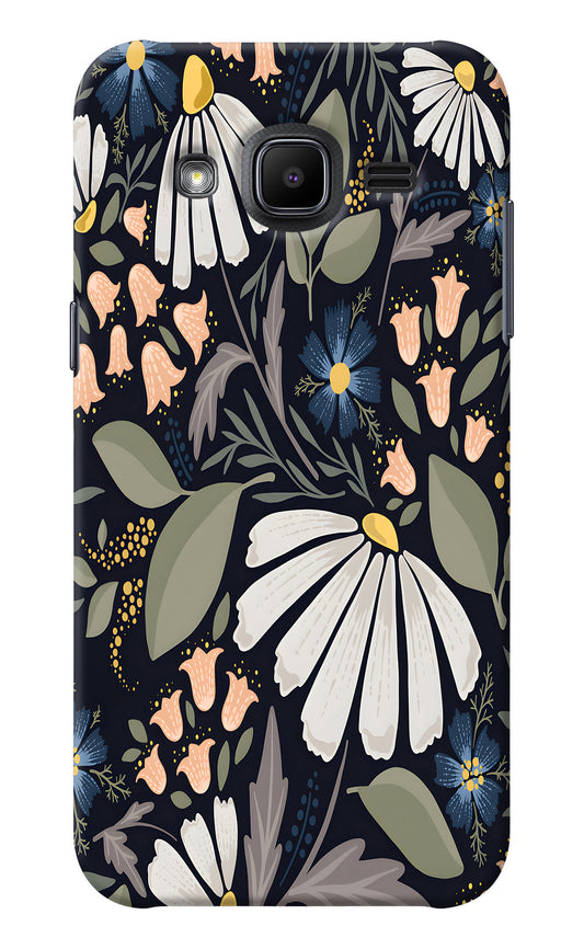 Flowers Art Samsung J2 2017 Back Cover