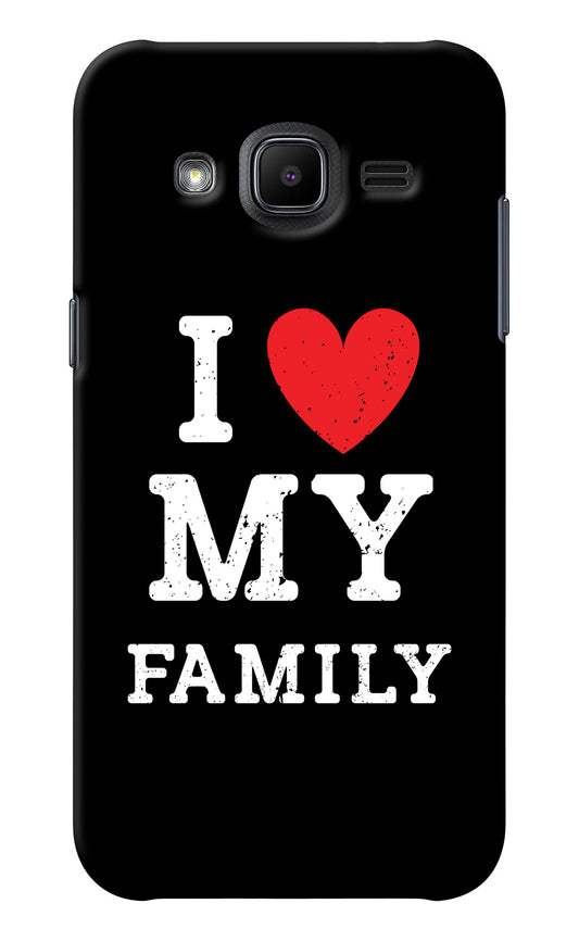 I Love My Family Samsung J2 2017 Back Cover