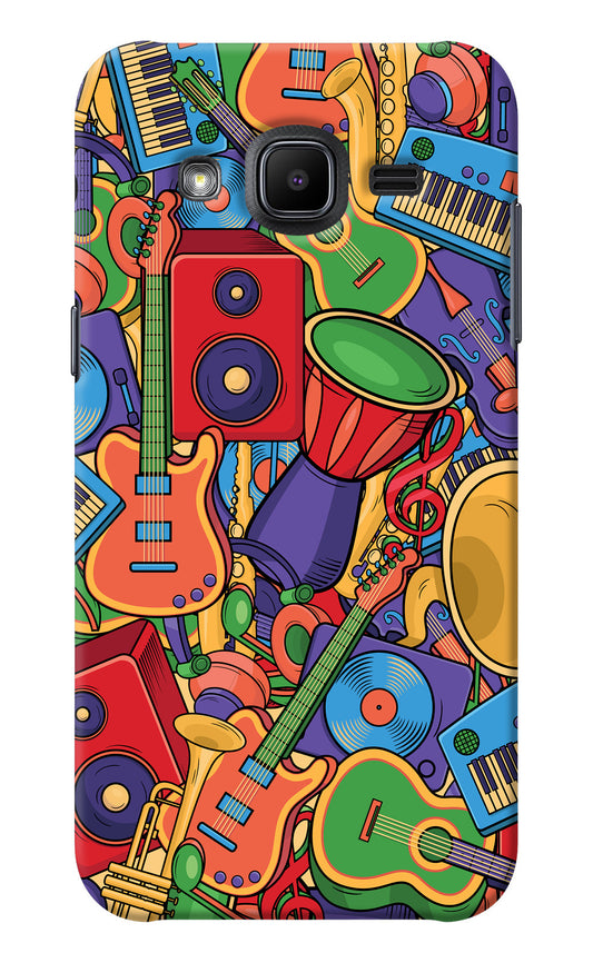 Music Instrument Doodle Samsung J2 2017 Back Cover