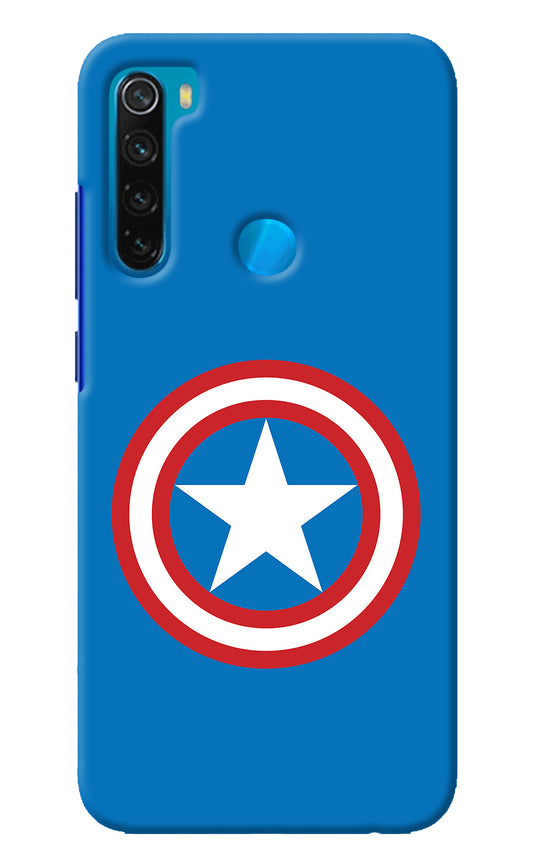 Captain America Logo Redmi Note 8 Back Cover