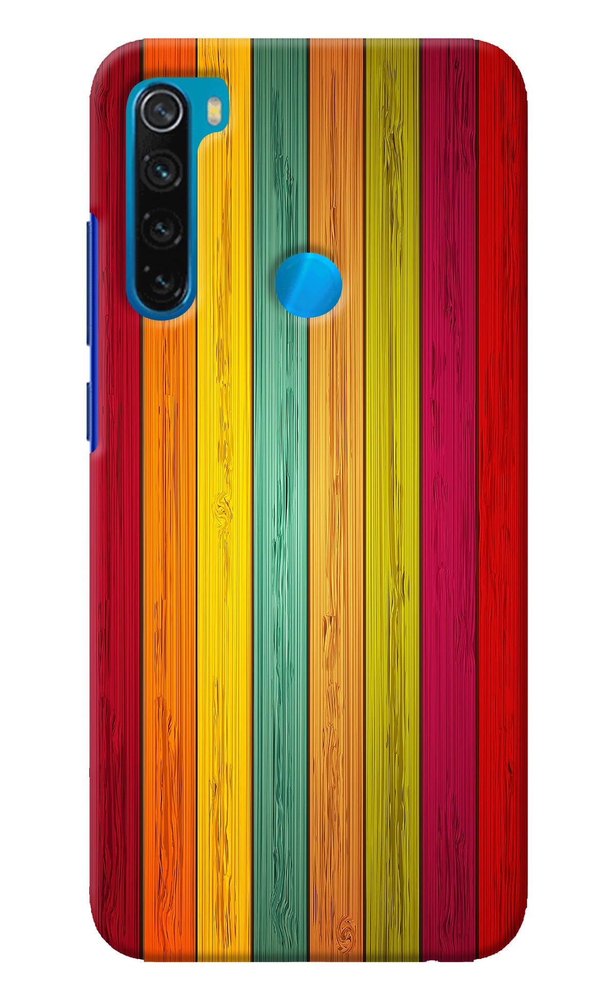 Multicolor Wooden Redmi Note 8 Back Cover