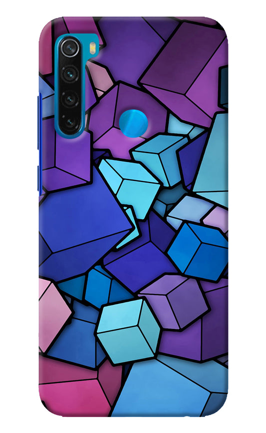 Cubic Abstract Redmi Note 8 Back Cover