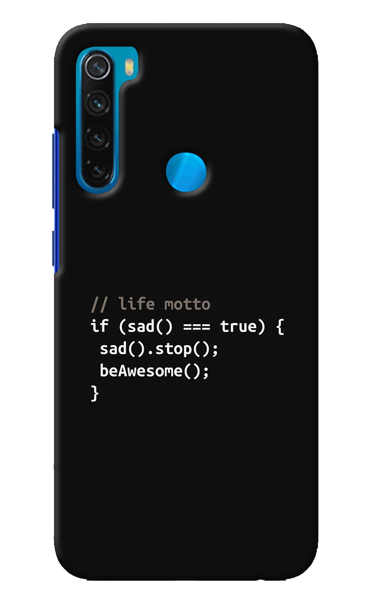 Life Motto Code Redmi Note 8 Back Cover