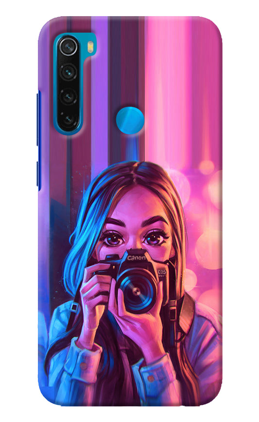 Girl Photographer Redmi Note 8 Back Cover