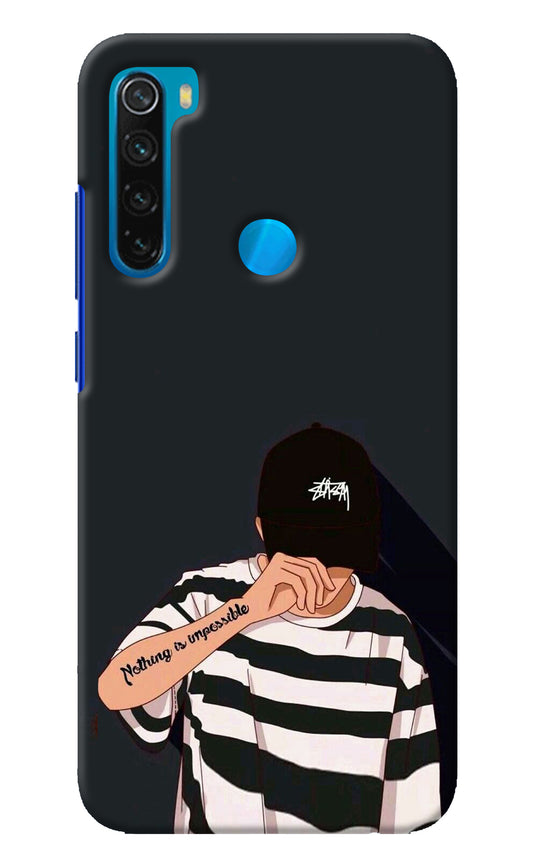 Aesthetic Boy Redmi Note 8 Back Cover