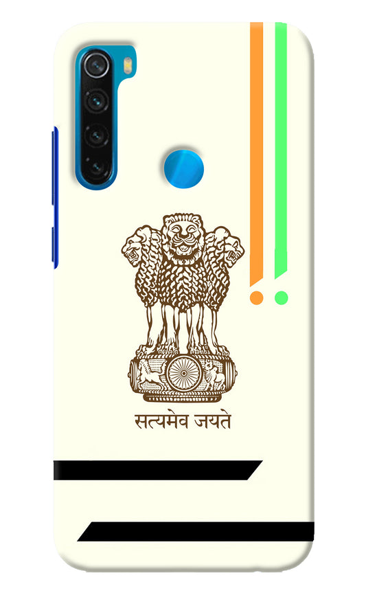 Satyamev Jayate Brown Logo Redmi Note 8 Back Cover