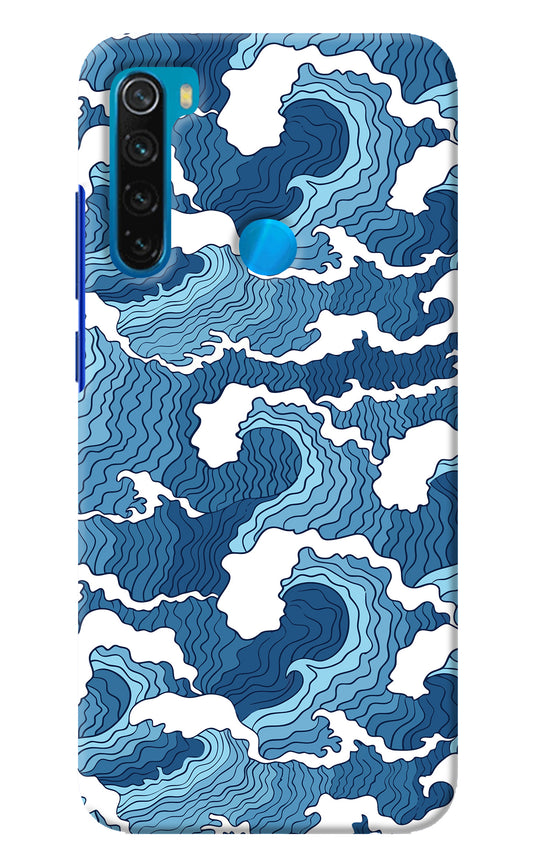Blue Waves Redmi Note 8 Back Cover