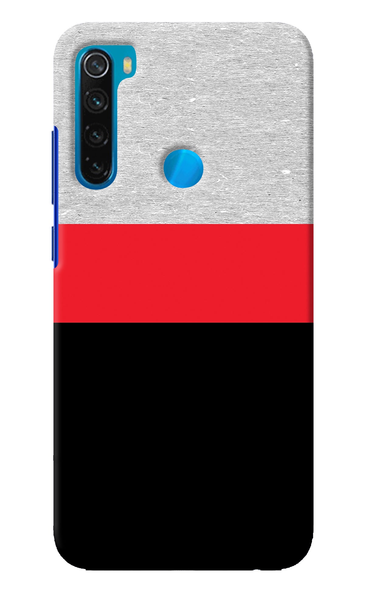 Tri Color Pattern Redmi Note 8 Back Cover