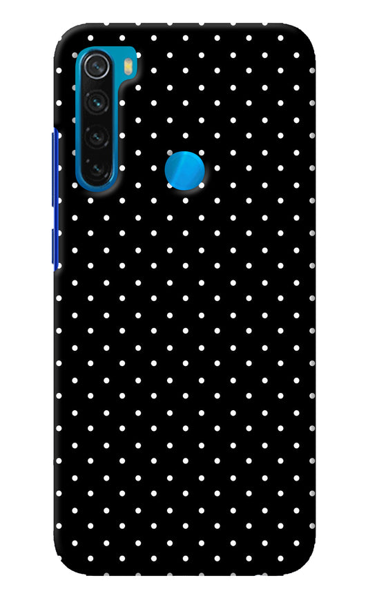 White Dots Redmi Note 8 Back Cover