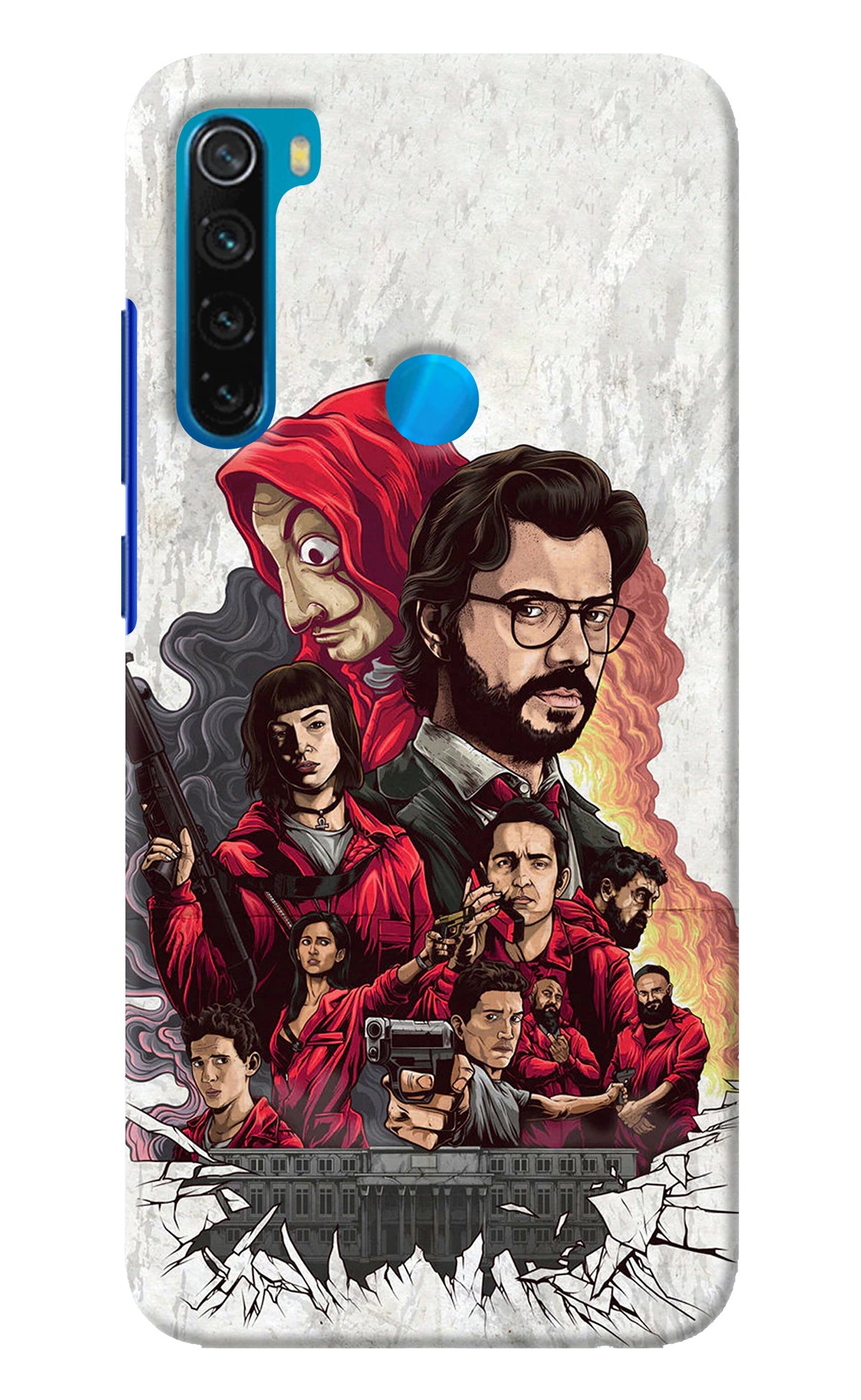 Money Heist Artwork Redmi Note 8 Back Cover