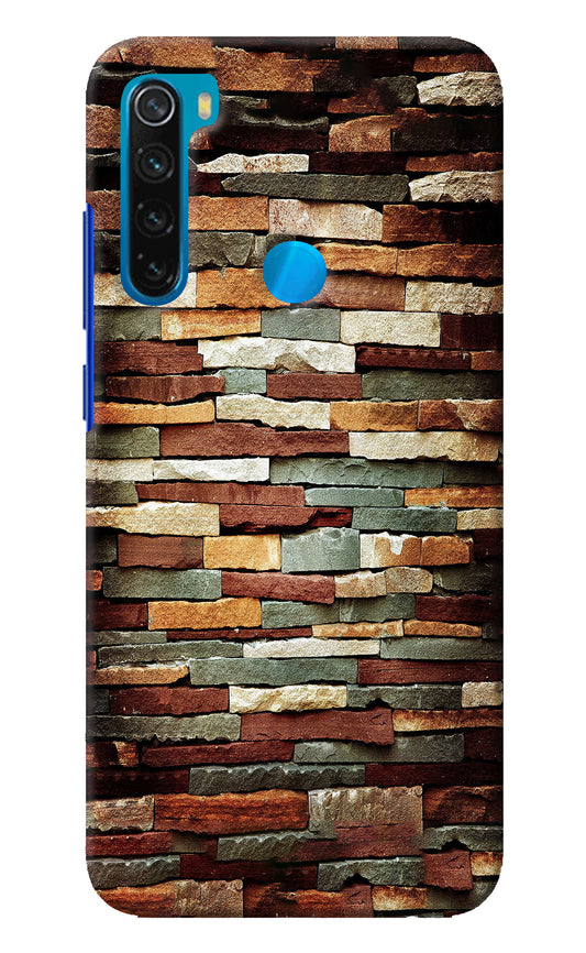 Bricks Pattern Redmi Note 8 Back Cover